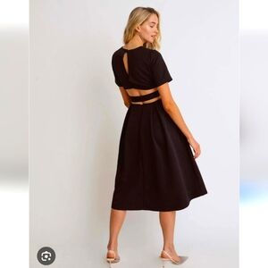 Nobody's Child Alice Dress Size 10 Black Cut Outs